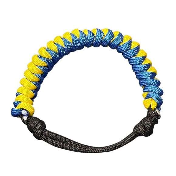 Handmadeāsnake knot paracord adjustable bracelet - Picture 2 of 4